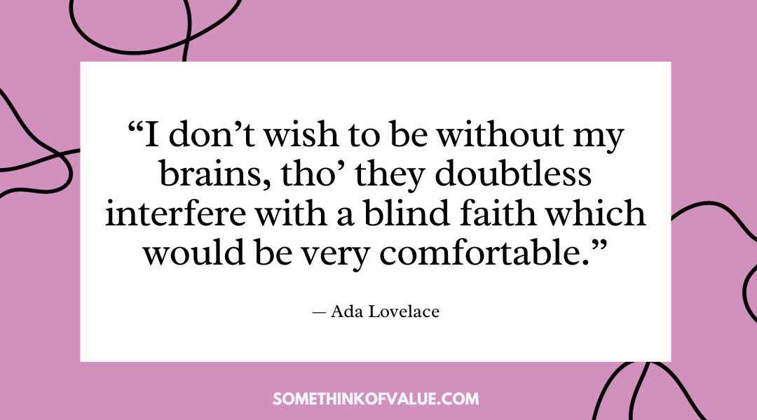 30+ Best Ada Lovelace Quotes About Maths, Science & More - Some Think ...