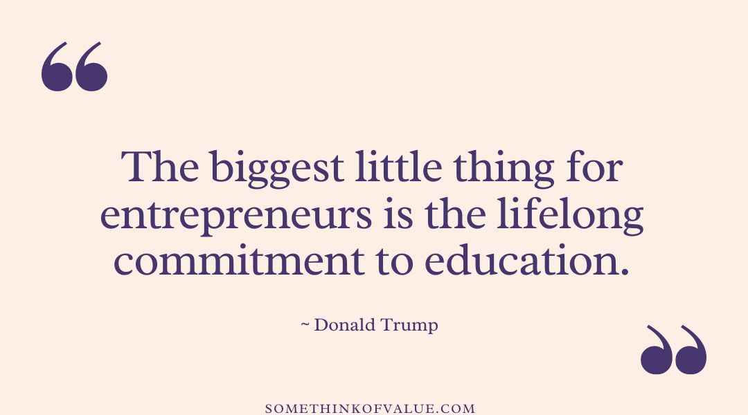 Donald Trump Quote About Entrepreneurship