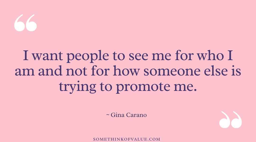 Famous Gina Carano Quote