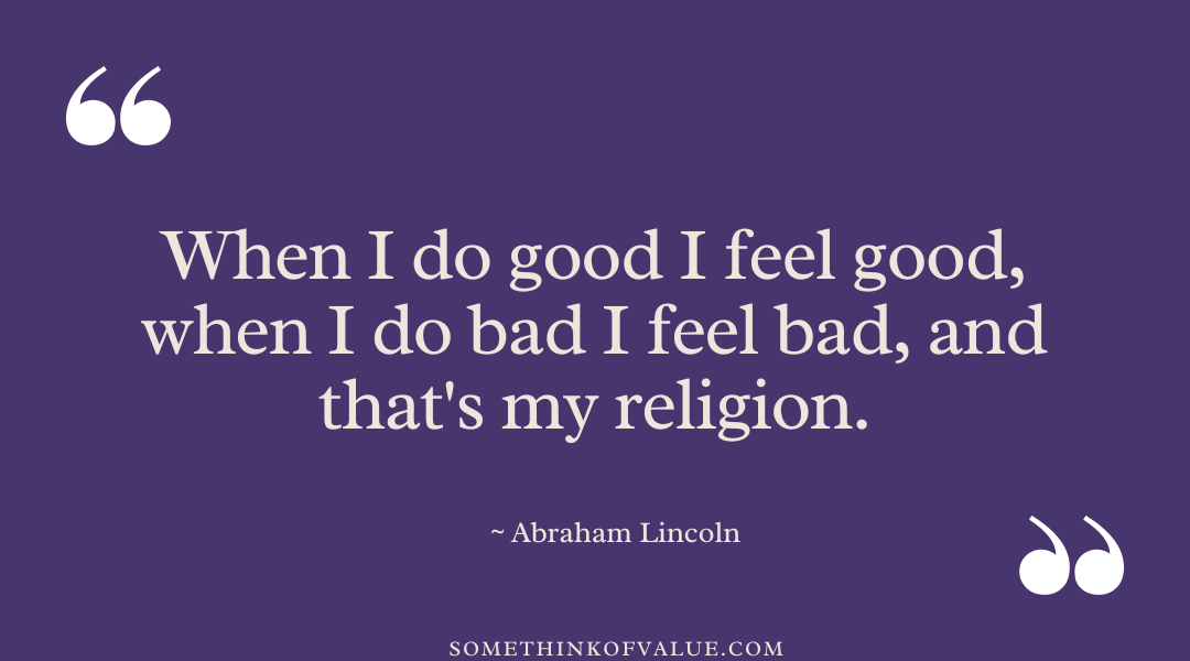 Abraham Lincoln Quote on Religion