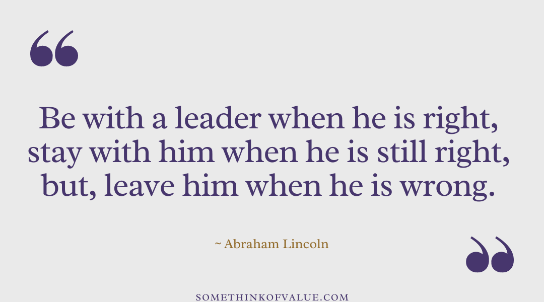 Abraham Lincoln Quote on Leadership