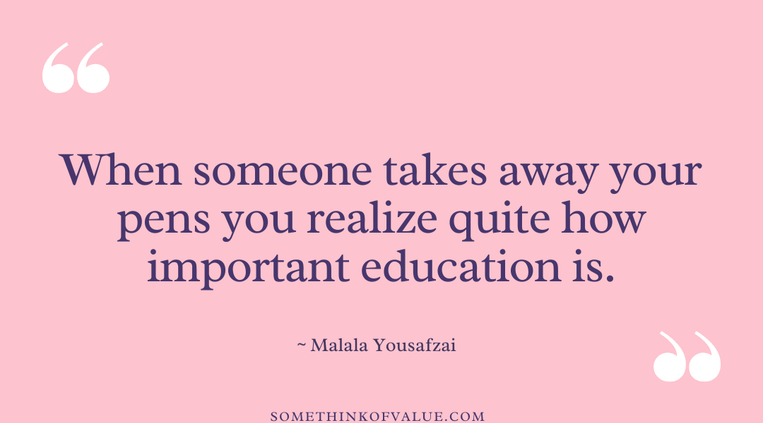 Malala Yousafzai Quote on Education