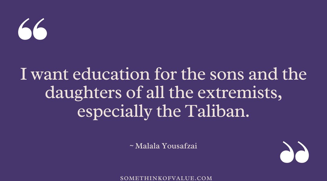 Malala Yousafzai Quote on Taliban