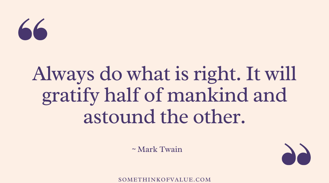 Mark Twain Quote on Character