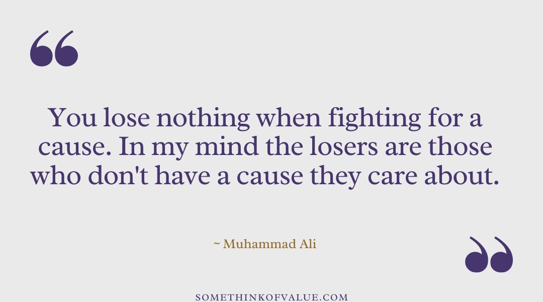 Muhammad Ali Quote on Fighting