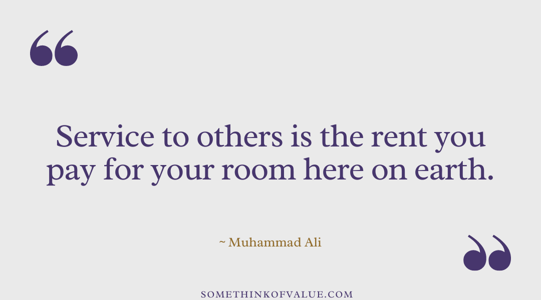 Muhammad Ali Quote on Service to Others