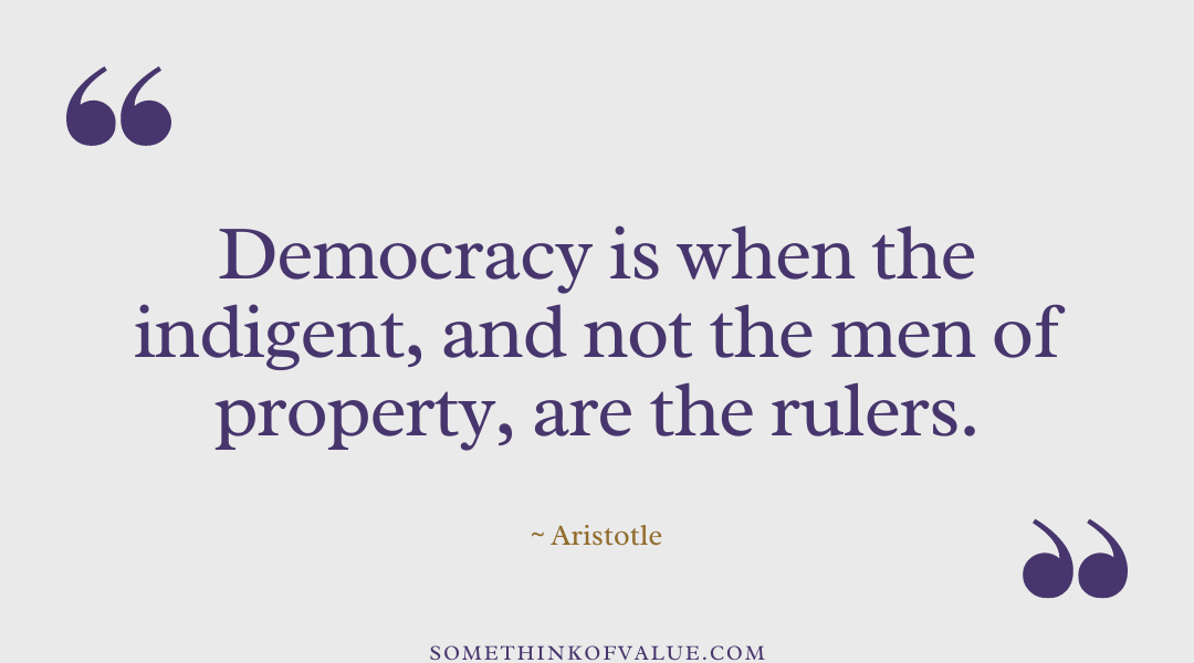 Aristotle Quote on Democracy