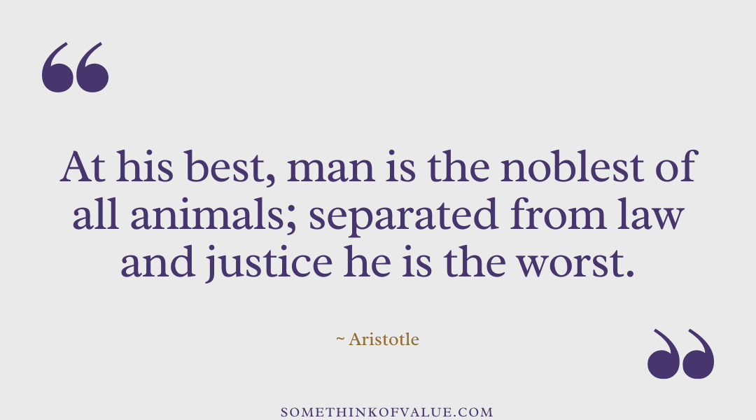 Aristotle Quote on Justice