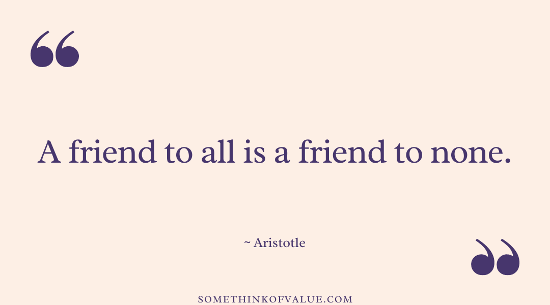 Aristotle Quote on Friendship