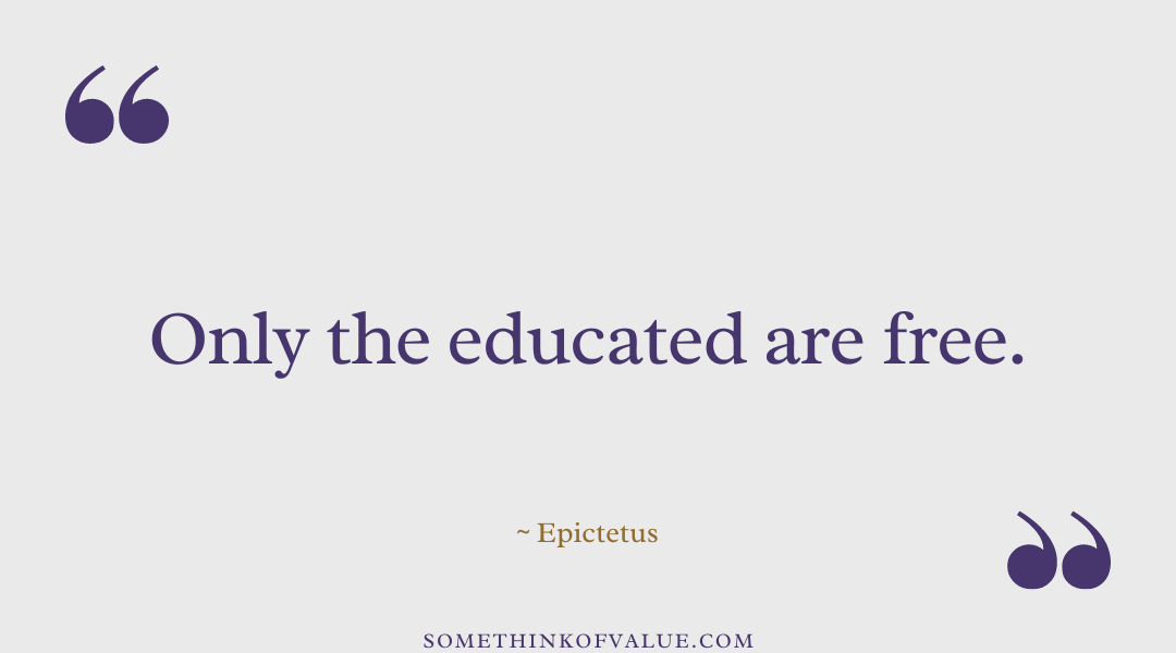 Epictetus Quote on Education