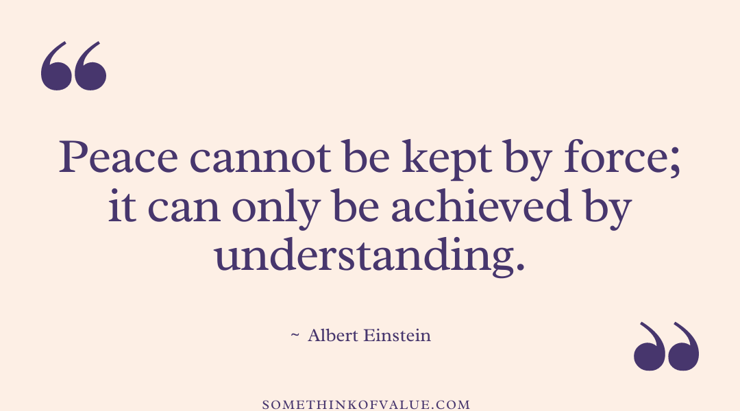 Albert Einstein Quote on Peace