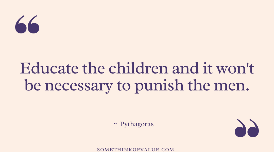 Pythagoras Quote on Education