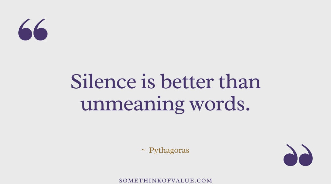 Pythagoras Quote on Silence