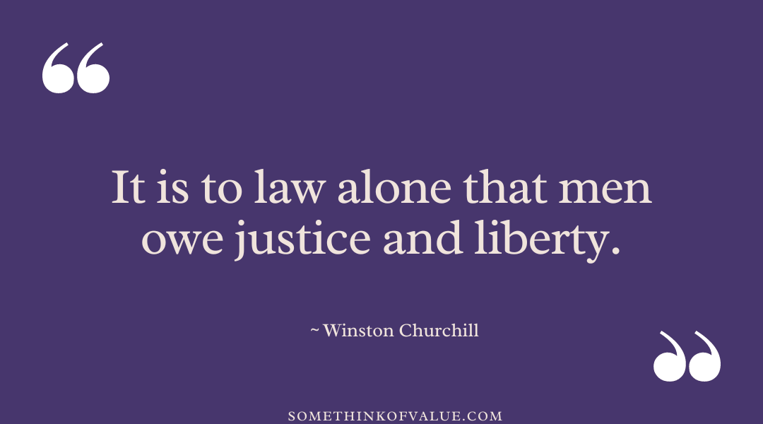 Winston Churchill Quote on Justice