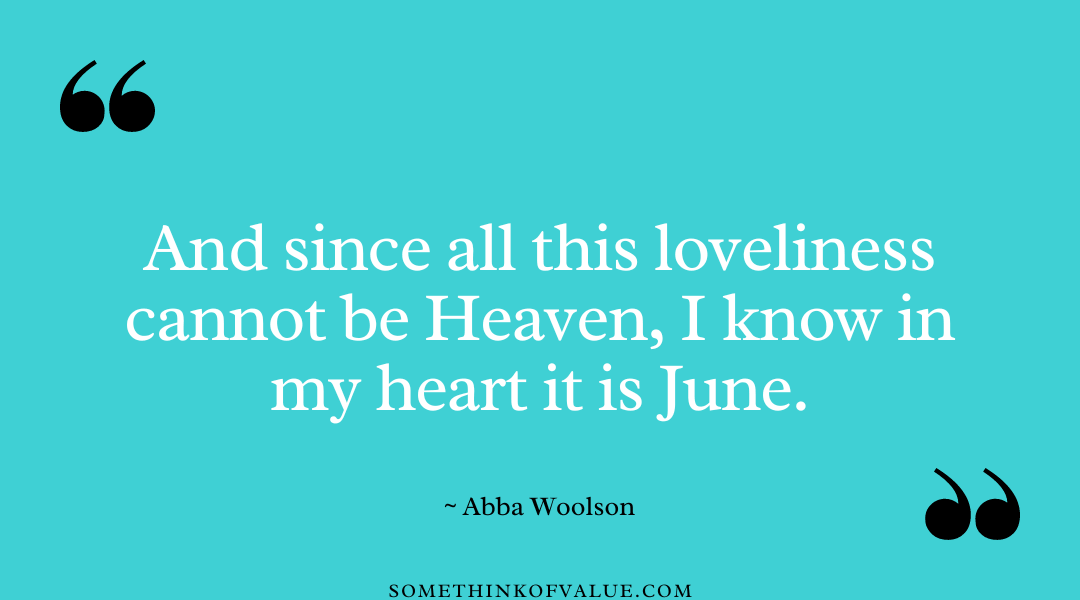 Lovely June Quote