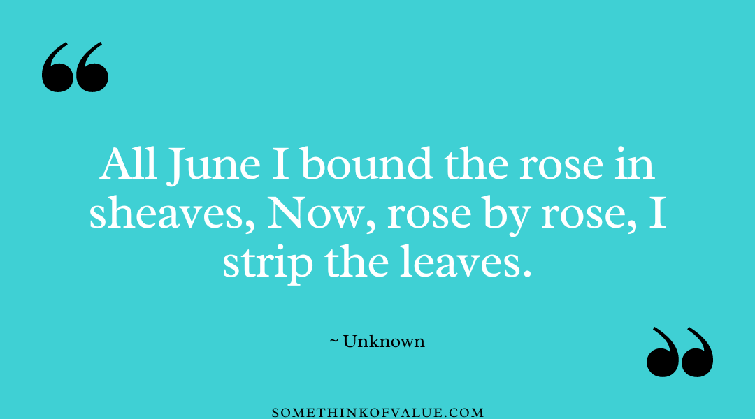 Poetic June Quote