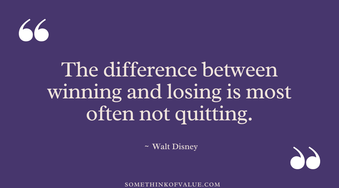 Walt Disney Quote on Success