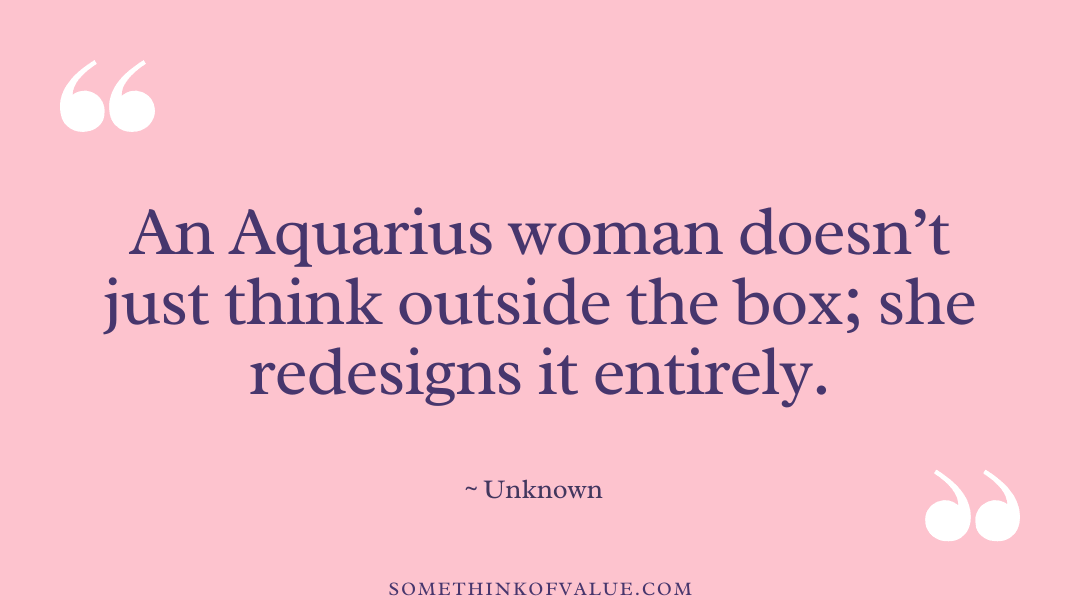 Aquarius Quote Female