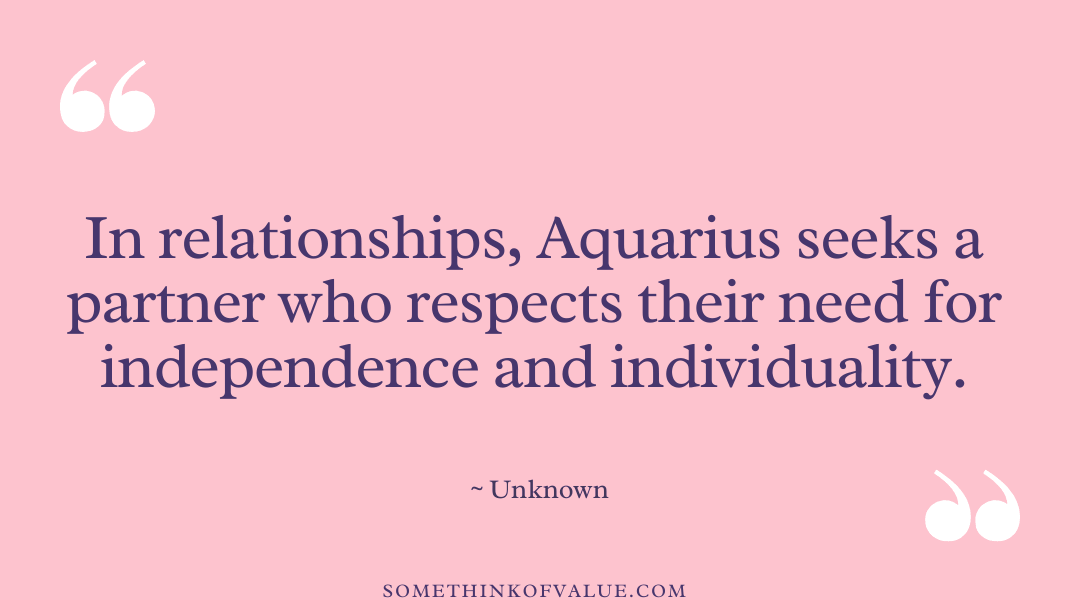 Relationship Aquarius Quote 