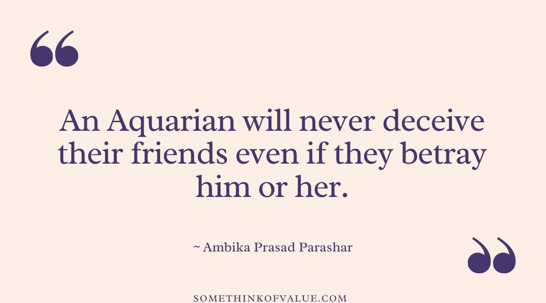 Friendship Aquarius Quote 