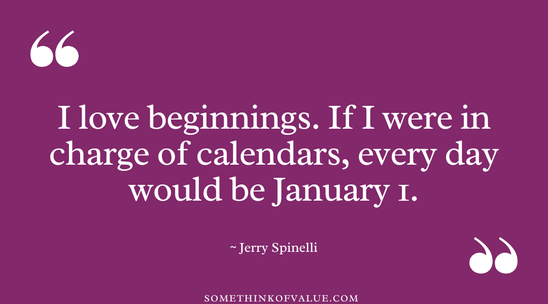 January Quote for New Beginnings