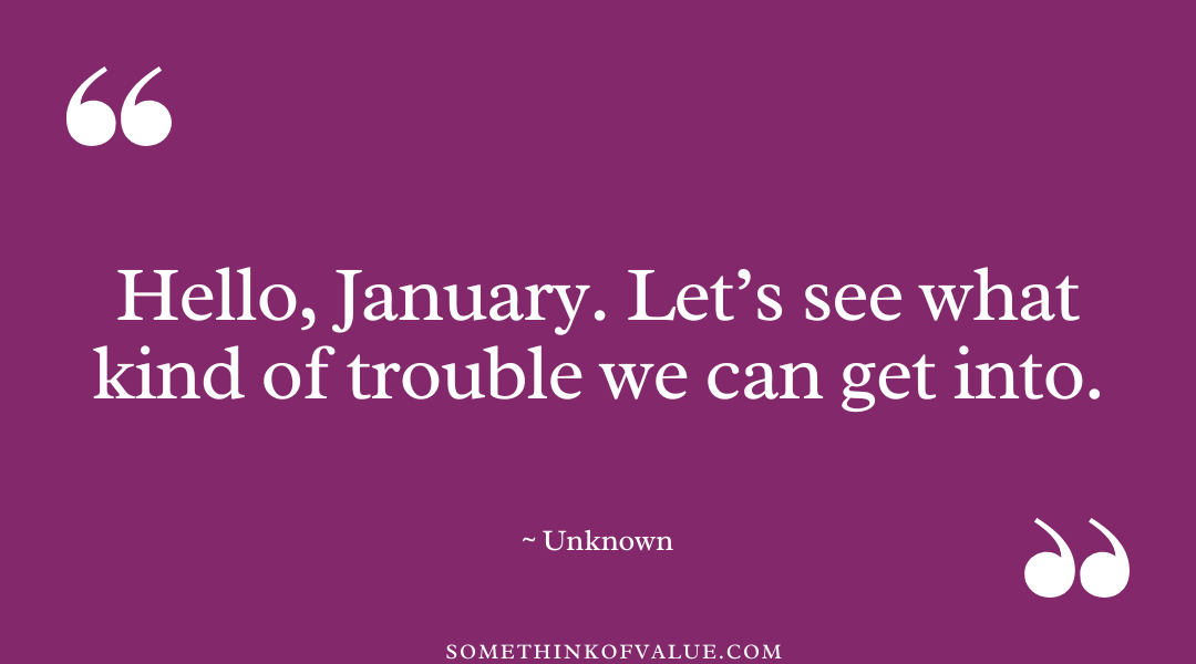 January Quote for Instagram