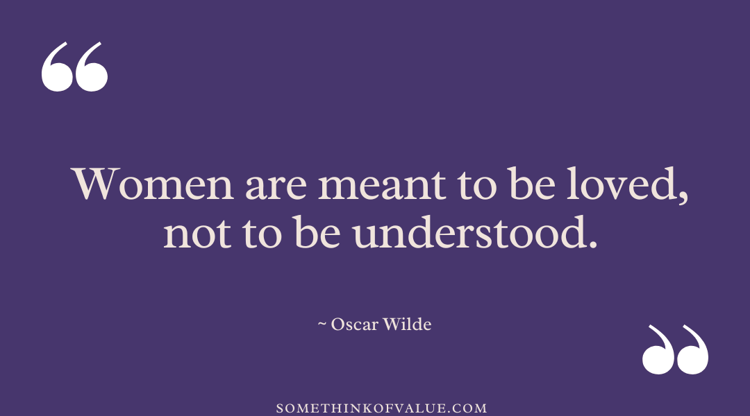 Oscar Wilde Quote on Women & Marriage