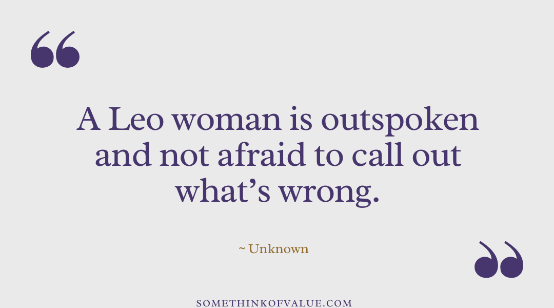 Leo Quotes Female