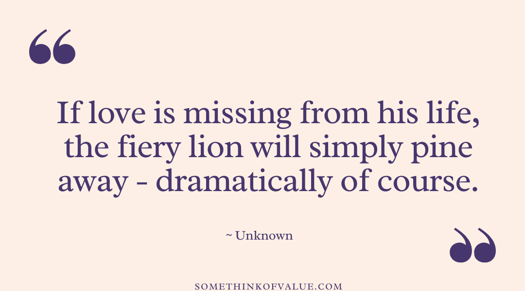 Leo Love Quotes 
